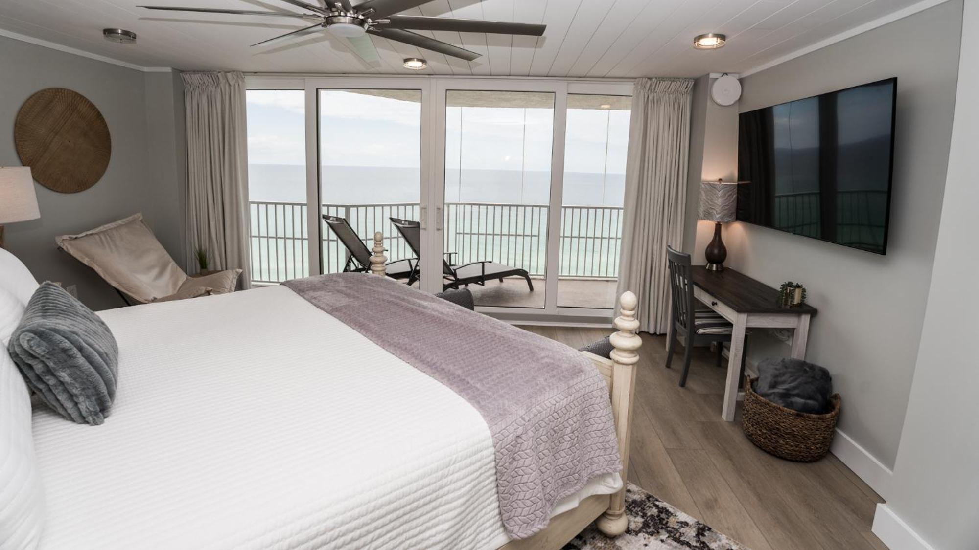 New Rental - 3Br 3Ba Corner Beachfront - 2024 Remodel - 3 Pools, Tiki Hut, Gym, Tennis Panama City Beach Bagian luar foto