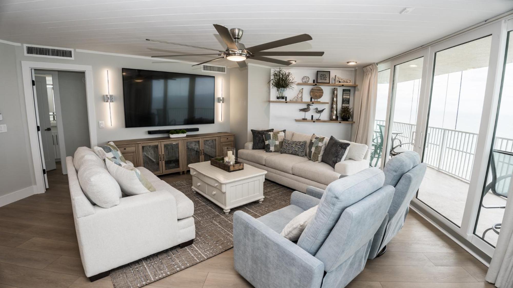 New Rental - 3Br 3Ba Corner Beachfront - 2024 Remodel - 3 Pools, Tiki Hut, Gym, Tennis Panama City Beach Bagian luar foto