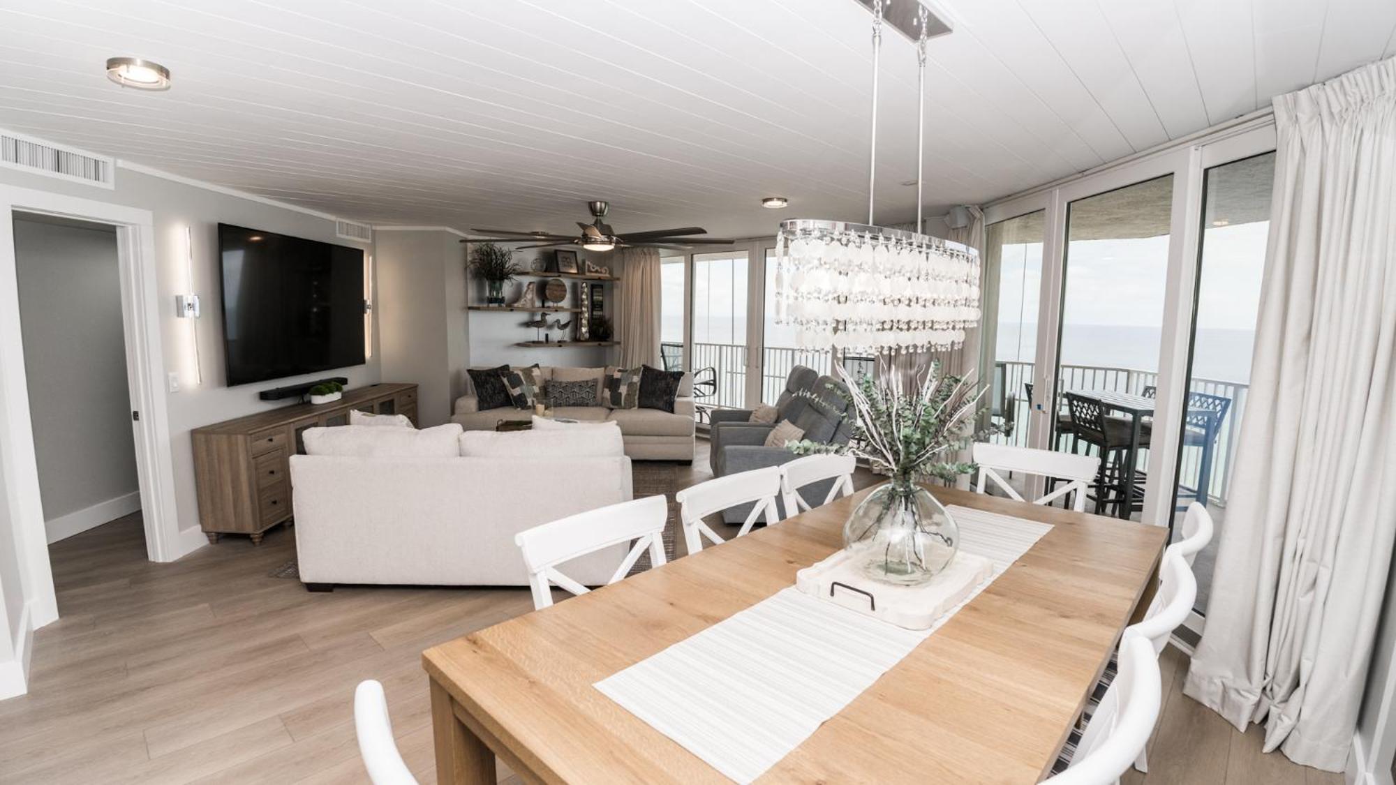 New Rental - 3Br 3Ba Corner Beachfront - 2024 Remodel - 3 Pools, Tiki Hut, Gym, Tennis Panama City Beach Bagian luar foto